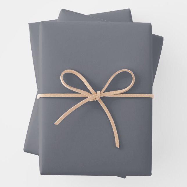 Feuille De Papier Cadeau Gray PERSONNALISABLE (En situation)
