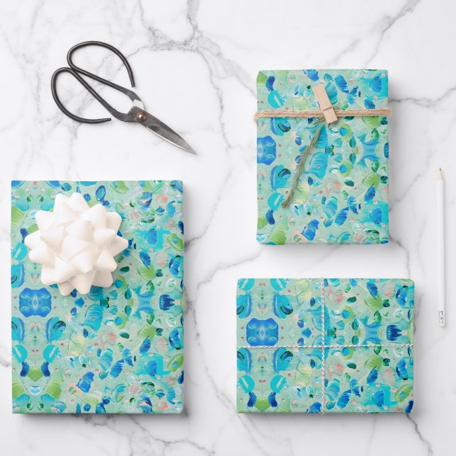 Feuille De Papier Cadeau Green Dream (Recto)