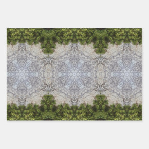 Feuille De Papier Cadeau Green Moss & Earth Nature Art