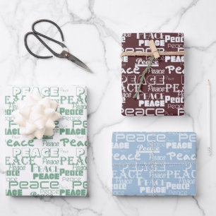 Feuille De Papier Cadeau Green White Inspiration Peace