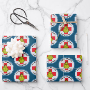 Feuille De Papier Cadeau Grinch Patrouille de neige du mont Crumpit