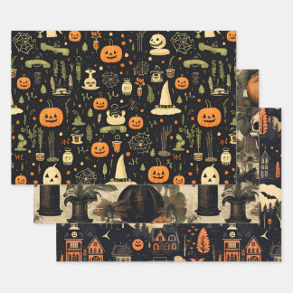 Feuille De Papier Cadeau Halloween