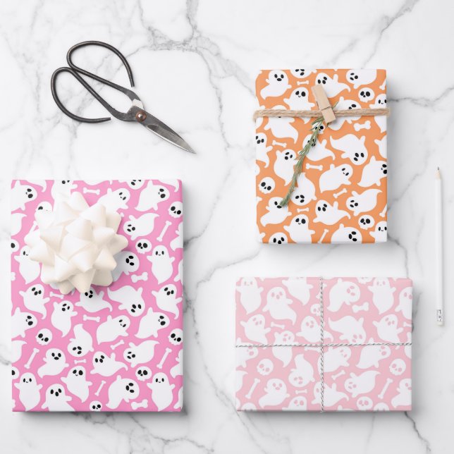 Feuille De Papier Cadeau Halloween (Recto)