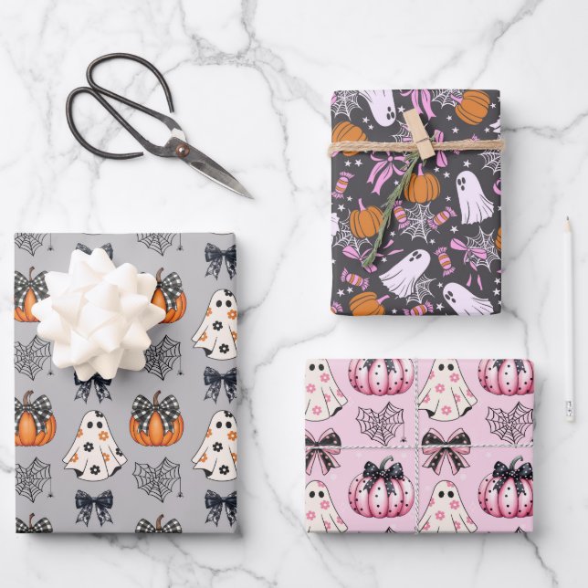 Feuille De Papier Cadeau Halloween (Recto)