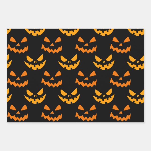 Feuille De Papier Cadeau Halloween paper  (Devant)