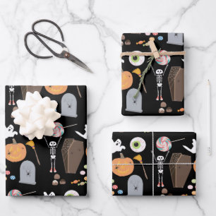 Feuille De Papier Cadeau Halloween Trick ou Treat