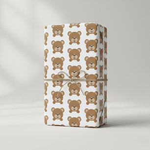 Feuille De Papier Cadeau Happy Teddy Bear Cadeau - Sourires instantanés