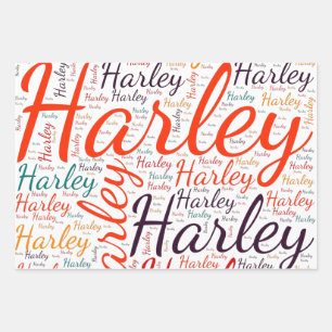 Feuille De Papier Cadeau Harley