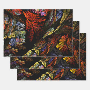 Feuille De Papier Cadeau Harmonie des couleurs Art Abstrait