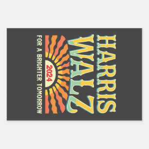 Feuille De Papier Cadeau Harris Waltz pour un avenir meilleur Kamala Harris
