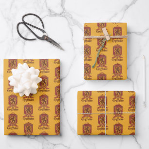 Feuille De Papier Cadeau Harry Potter   Badge Gryffindor QUIDDITCH™