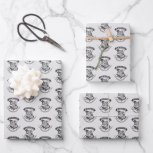 Feuille De Papier Cadeau Harry Potter Cimier de Poudlard rétro