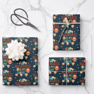 FEUILLE DE PAPIER CADEAU HARRY POTTER™   HOGWARTS™ EST MA MAISON