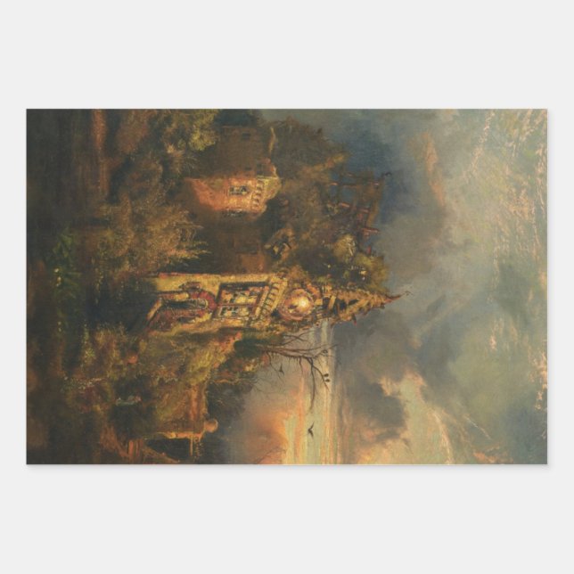 Feuille De Papier Cadeau Haunted House (par Thomas Moran) (Devant)