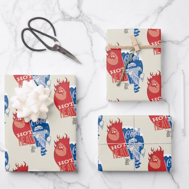 Feuille De Papier Cadeau Heat Miser Hot Head & Snow Miser M. Cool (Recto)