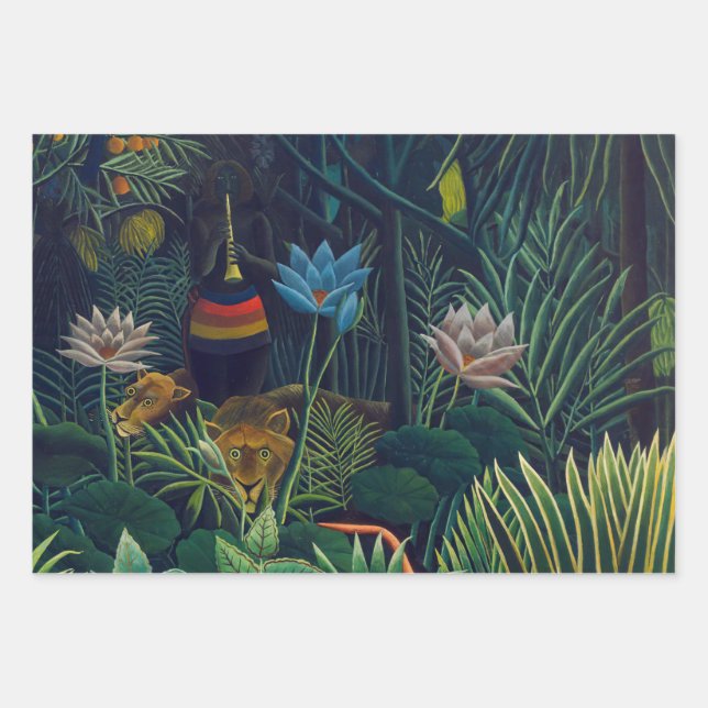 Feuille De Papier Cadeau Henri Rousseau - Le Rêve / Le Reve (Devant)