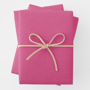 Feuille De Papier Cadeau Herringbone tweed fun joyeuse fête rose vif