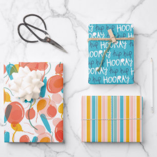 Feuille De Papier Cadeau Hip Hip Hip Hop Birthday