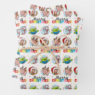 Feuille De Papier Cadeau Histoire du jouet Joyeux Motif de Noël