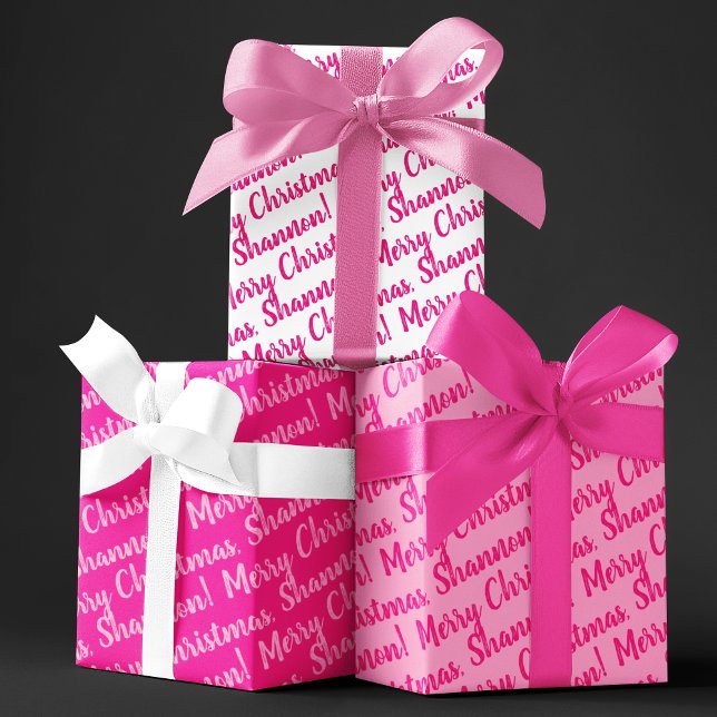 Feuille De Papier Cadeau Holiday Wrapping Paper Set of 3 Sheets (Celebrate the holidays this year with these fun personalized wrapping paper sheets! )