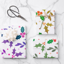 Holly Berry Noël Motif sans couture