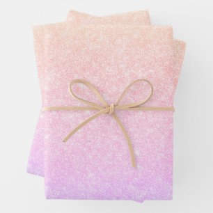 Feuille De Papier Cadeau Holographie élégante et moderne
