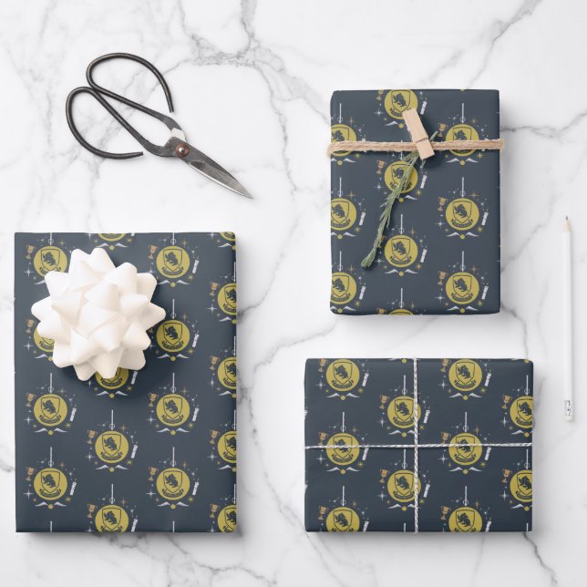 Feuille De Papier Cadeau HUFFLEPUFF™ - Graphique Bauble de vacances (Recto)