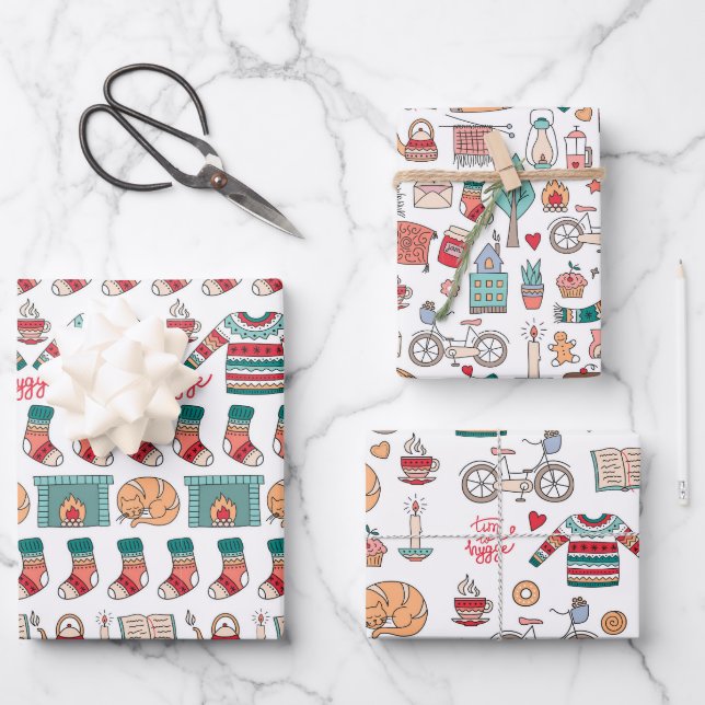 Feuille De Papier Cadeau Hygee Christmas Jumper Motif (Recto)