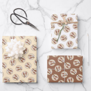 Feuille De Papier Cadeau Ibizan Hound Peinture Smooth Red Original Chien Ar