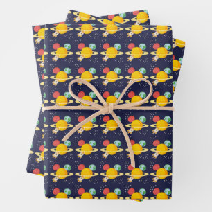 Feuille De Papier Cadeau Icône Mickey Mouse Planet