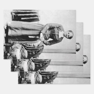 Feuille De Papier Cadeau Icônes de l'histoire noire : Harriet Tubman, Droit