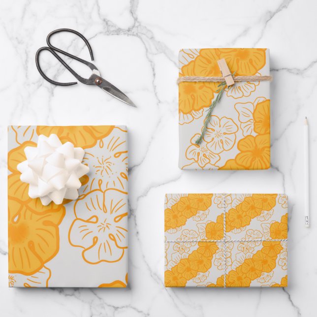 Feuille De Papier Cadeau Ilima lei (Recto)