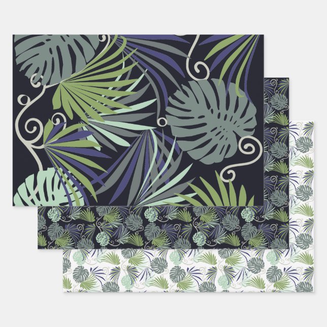 Feuille De Papier Cadeau Illustration cadeau donnant plante intérieur motif (Lot)