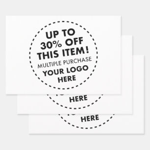 Feuille De Papier Cadeau IMAGE COMPLÈTE 30% DE BON EN Vrac Acheter Rabais 3