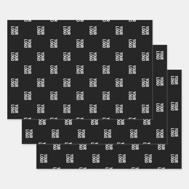 Feuille De Papier Cadeau Image répétitif, conception ou logo d'entreprise (Lot)