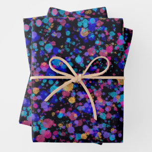 Feuille De Papier Cadeau Impression abstraite : Galaxies lointaines
