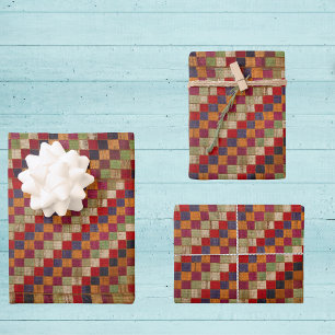 Feuille De Papier Cadeau Impression composée indienne multicolore