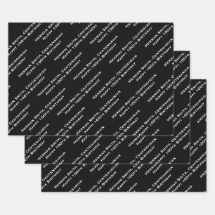 Feuille De Papier Cadeau Impression générale de votre Motif de messages - n