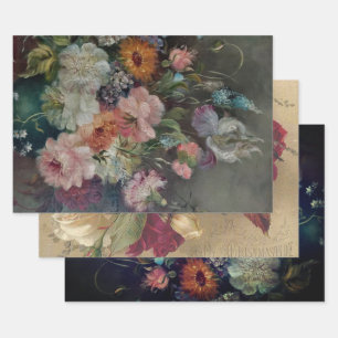 Feuille De Papier Cadeau IMPRIMANTES DE DÉCOUPAGE vintages EN POIDS LOURDS 