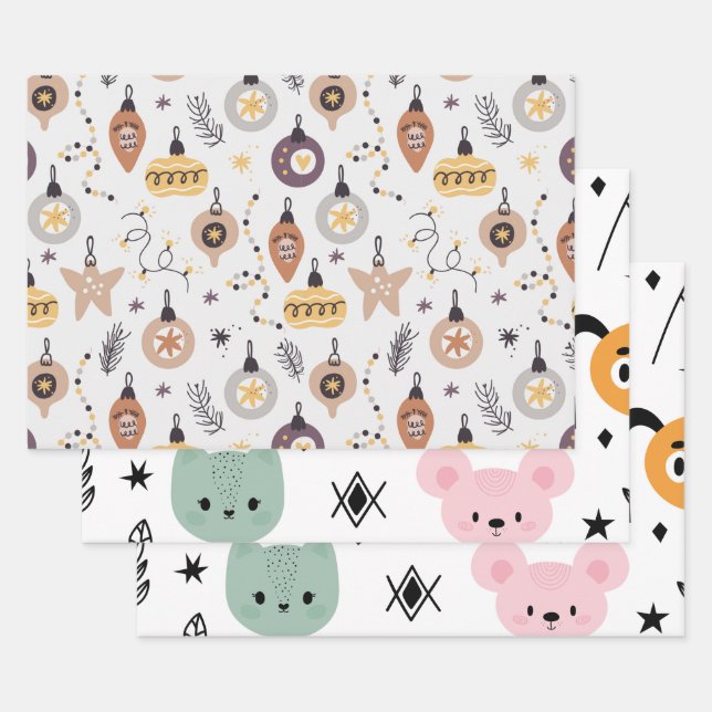 Feuille De Papier Cadeau Imprimée (Lot)