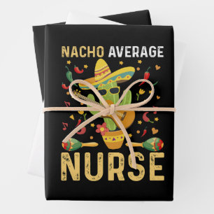 Feuille De Papier Cadeau Infirmière pas moyenne Cinco De Mayo Nursing mexic