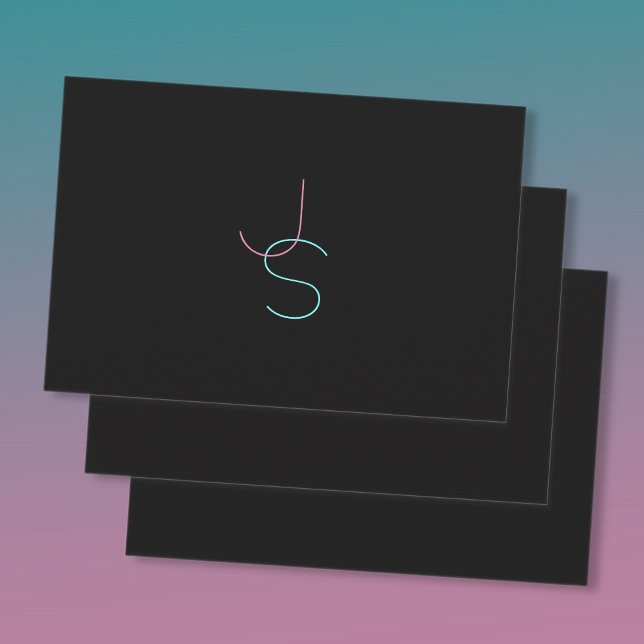 Feuille De Papier Cadeau Initiales modernes élégantes et modifiables (Créateur téléchargé)