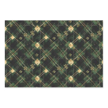 Irish Green St Patrick Tartan Plaid set 2