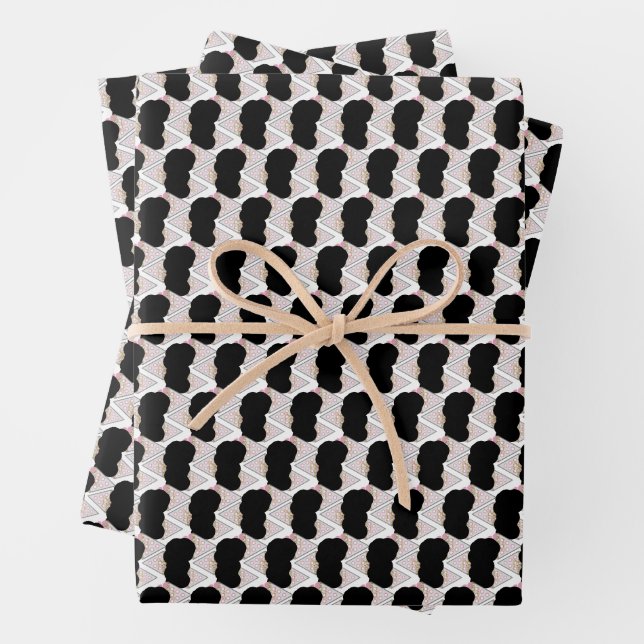 Feuille De Papier Cadeau Irrésistible crème glacée fondue arroses (En situation)