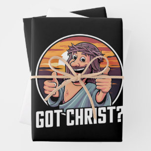 Feuille De Papier Cadeau J'ai Buddy un Christ Noël Jésus Religieux