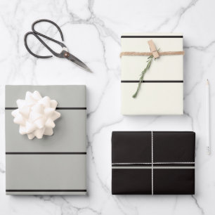 Feuille De Papier Cadeau Japandi mer vie côtière beige neutre monochrome