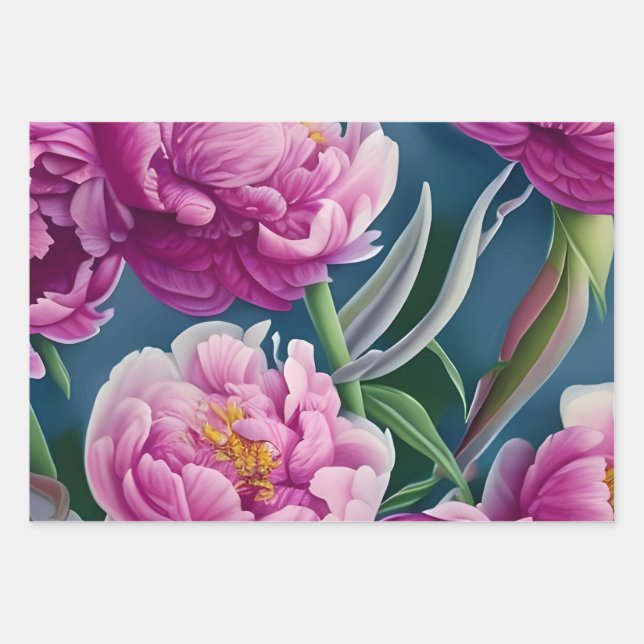 Feuille De Papier Cadeau Jardin de campagne enchanteresse (Devant 3)