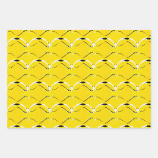 Feuille De Papier Cadeau Jaune positif