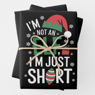 Feuille De Papier Cadeau Je ne suis pas un elfe juste petit drôle de Noël X