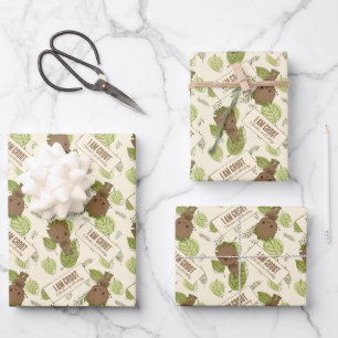 Feuille De Papier Cadeau Je suis Groot   1er anniversaire